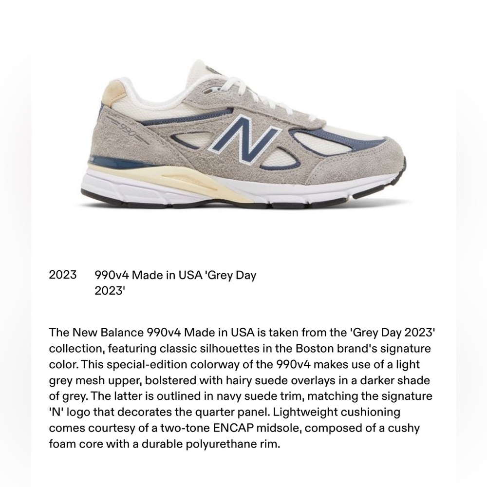 New Balance 990v4 Made in USA